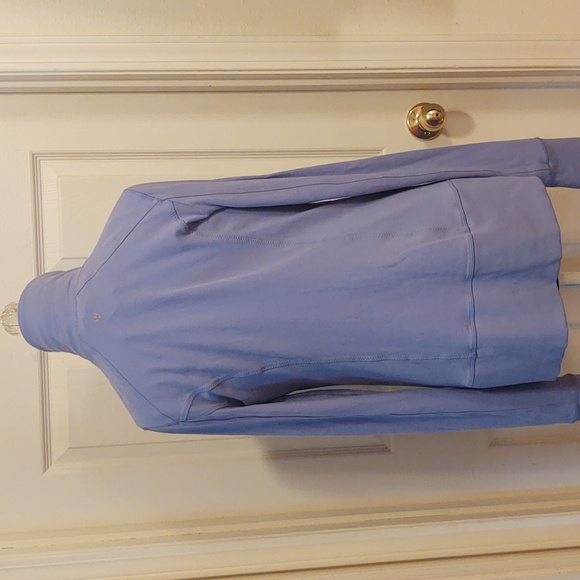 Lululemon Full Zip Jacket (Size 10) Periwinkle Sweatshirt No Hood - Picture 6 of 8